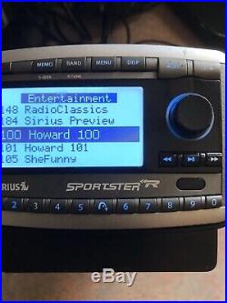 Sirius Sportster Replay SP-R2 Satellite Radio WithLIFETIME Subscription WithCar Kit