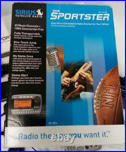 Sirius Sportster SP-R1 Satellite Radio Home And Car Kit SP-TK1R HG4