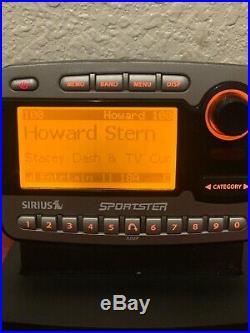 Sirius Sportster SP-R1 Satellite Radio & LIFETIME subscription + Howard Stern