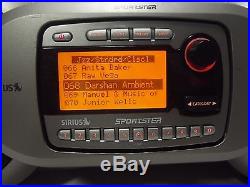 Sirius Sportster SP-R1 Satellite Radio With Sirius Boombox With Lifetime Subsription