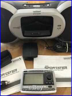 Sirius Sportster SP-R2 Receiver + SP-B1 Boombox SP-C2R Docking Station