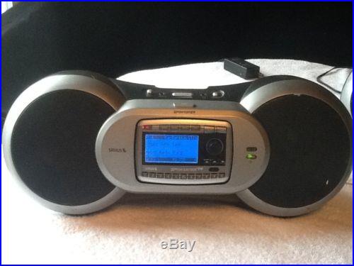 Sirius Sportster SP-R2 Satellite Radio and 2 -SP-B1a Boom Box Dock Activated