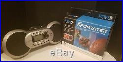 Sirius Sportster SP-TK1 Satellite Radio with Boombox Complete