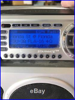 Sirius Starmate 2 ST2 Receiver + ST-B2 Radio Boombox with Lifetime Subscription