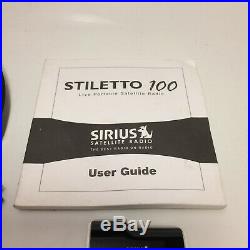 Sirius Stiletto 100 Portable Satellite Radio Receiver Activated (Needs Battery)