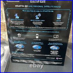 Sirius Stiletto 100 Portable Satellite Radio SL100PK1R Sealed Box Mp3 Player
