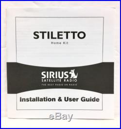 Sirius Stiletto 100 Radio SL100 LIFETIME SUBSCRIPTION + Home Kit & Headphones