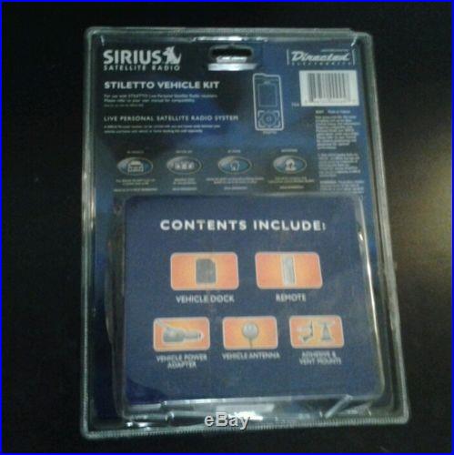 Sirius Stiletto 100 With Stiletto Vehicle Kit, Headphones And Connectors NEW