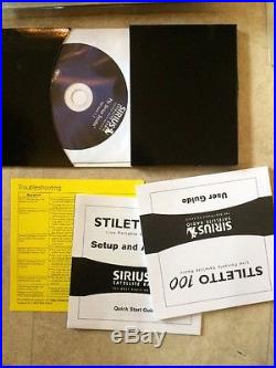 Sirius Stiletto 10 Live Personal Satellite Radio-New Open Box- bundle
