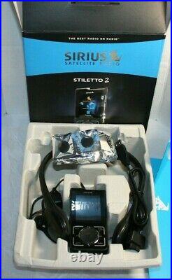 Sirius Stiletto 2 Live Portable Satellite Radio Receiver & MP3 Complete In Box
