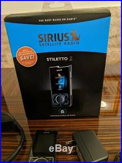 Sirius Stiletto 2 Live Portable Satellite Radio Receiver Mp3 Player With Car Kit