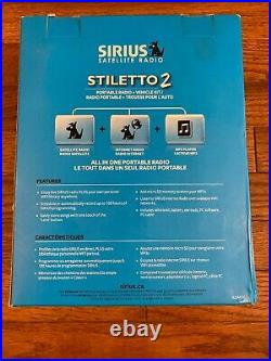 Sirius Stiletto 2 Portable Satellite Radio + MP3 Player New In Box WCar Kit RARE