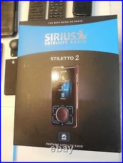 Sirius Stiletto 2 SL2PK1 Sat Radio Kit Used/Parts + Accessor Lifetime Activated