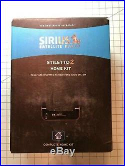 Sirius Stiletto 2 Satellite Radio Receiver Car + Home Kit Lifetime Subscription