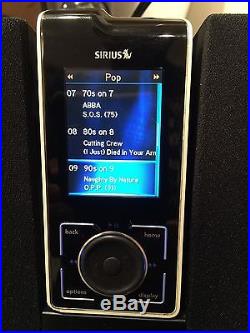 Sirius Stiletto SL100 with Executive Speaker Dock SLEX1 Currently Activated