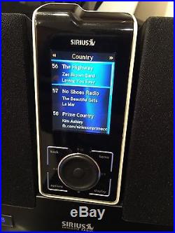 Sirius Stiletto SL100 with Executive Speaker Dock SLEX1 Currently Activated