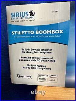 Sirius Stiletto boombox SLBB1 includes power cord