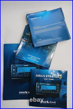 Sirius Stratus 6 Portable Radio W Dock Cables & More (Active Subscription)