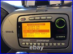 Sirius XM Activated SP-R1R Sportster Radio Receiver With SP-B1Ra Boombox. Stern