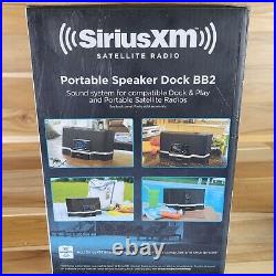 Sirius XM BB2 Portable Speaker Dock & Accessories SXABB2 NEW Open Box Bluetooth