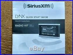 Sirius XM LYNX Portable Satellite and Internet WiFi Radio Receiver. Rare