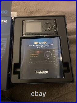 Sirius XM Onyx Deck & Play Radio Vehicle Kit & Portable Speaker Dock NIB