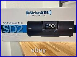 Sirius XM Portable Speaker Dock SD2 Satellite Radio
