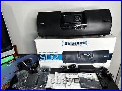 Sirius XM SD2 Satellite Radio Speaker + Receiver, Remote, Antenna, Power Supply