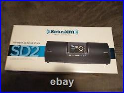 Sirius XM SXSD2 Portable Boombox Satellite Radio Dock With SL2 Portable Radio