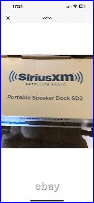 Sirius XM Satellite Radio Player Portable Speaker Dock SD2 Sirius XM withRemote