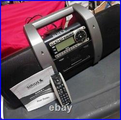 Sirius XM Satellite Radio Portable Boombox SXSD2 Onyx Plus with Antenna Extra Dock