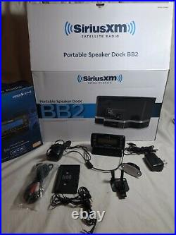 Sirius XM Satellite Radio Portable Speaker Dock BB2 WithActive Lifetime Stratus 6