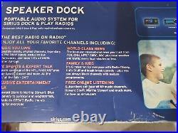 Sirius XM Speaker Dock Portable Audio System Model SUBX2 And Sirius Model SP5