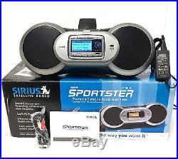 Sirius XM Sportster Replay SP-R2 Active Radio LIFETIME SUBSCRIPTION + BOOMBOX xm