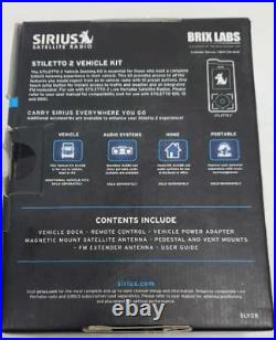 Sirius XM Stiletto 2 Vehicle Kit NEW in Box SLV2B