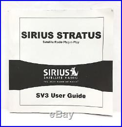 Sirius XM Stratus SV3 ACTIVE Satellite Radio LIFETIME SUBSCRIPTION + Vehicle Kit