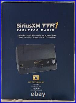 Sirius XM TTR1 Tabletop Internet Radio Automatic Time Alarm Clock Stereo NIB JL