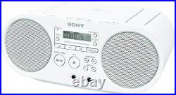 Sony CD Radio ZS-S40 FM AM FM wide corresponding white ZS-S40 W AC100V Japan