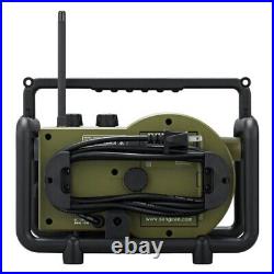 TB-100 TOUGHBOX FM/AM/Aux Ultra-Rugged Digital Rechargeable Radio, Green