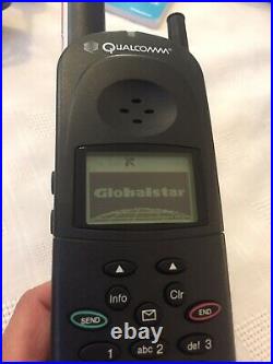 TWO (2) QUALCOMM Globalstar GSP-1600 Tri-Mode Satellite Phone ONE NEW ONE USED