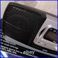 Tested Audiovox Sirius XM Boombox SIR-BB1 Satellite Radio SIR-PNP2 in Box